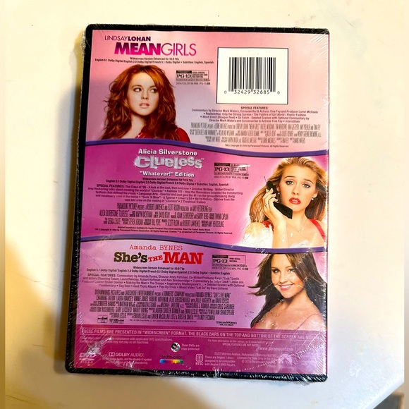 GIRLS RULE DVD TRIPLE FEATURE COLLECTION MEAN GIRLS CLUELESS SHES THE MAN SEALED - Picture 4 of 4
